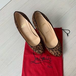 Christian Louboutin size 39 1/2 animal print